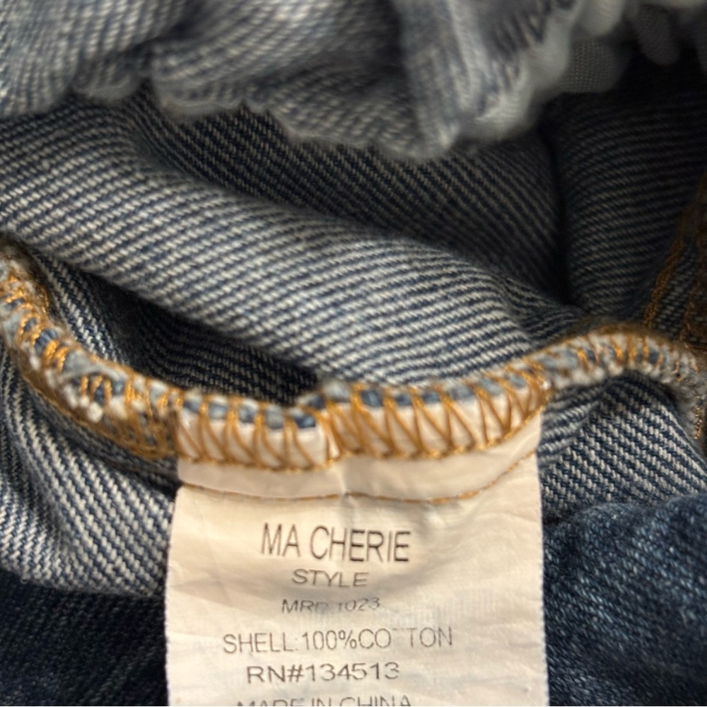MaCherie Blue Denim Stylish Vintage Style 80’s Boho Style Jumpsuit - Picture 11 of 14